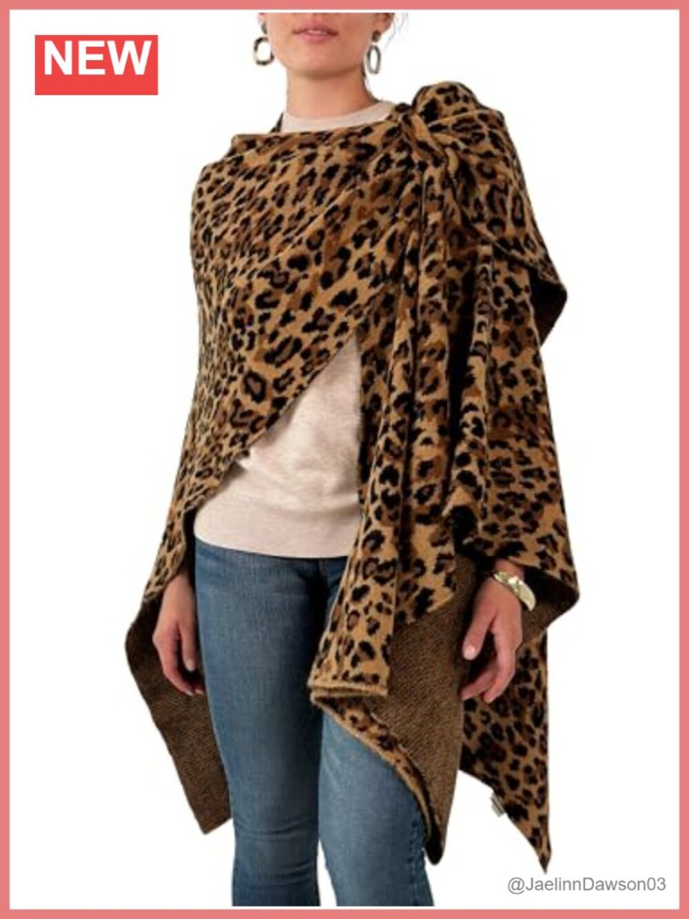 Women's Shawl Wrap Poncho Ruana Cardigan Open Front Sweater Cape One Size